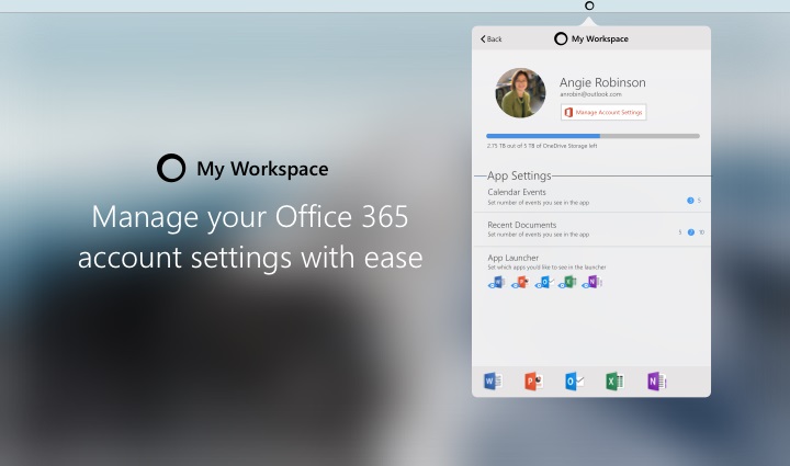 Office 365 mac my workspace